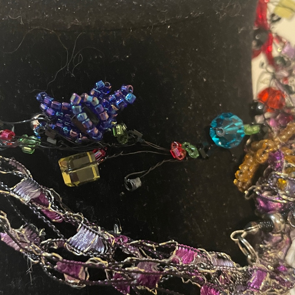 Jewelry tangle floral flower artsy necklace or bracelet - Picture 6 of 14
